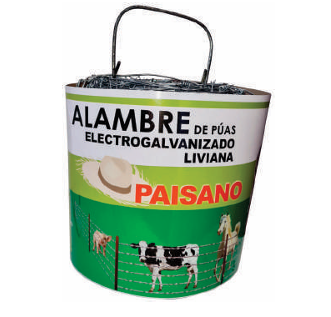 Alambre de púas electrogalvanizado liviano - 5KG