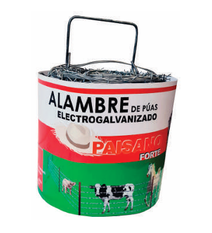 Alambre de púas electrogalvanizado liviano - 7KG