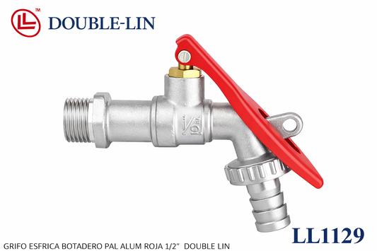 Grifo esferica botadero palanca roja