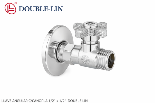 Llave angular con canopla