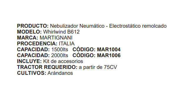 Whirlwind Schuttle M612 - TURBO 3