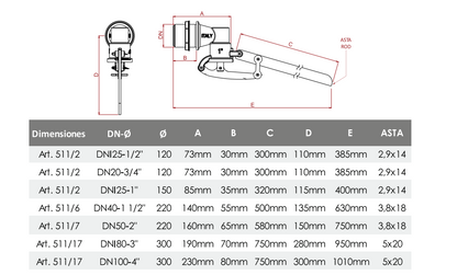 Válvula pesada para tanque con boya 1/2"