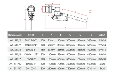 Válvula pesada para tanque con boya  4"