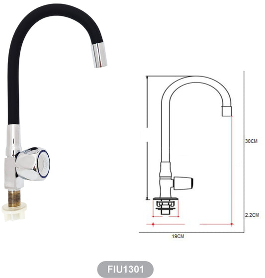 Llaves lavadero / mueble palanca flexible