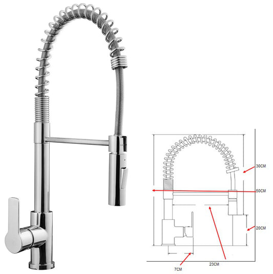 Mezcladora monocomando satinado p/lavadero